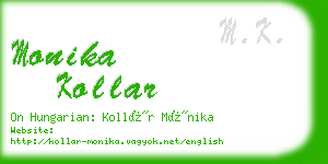 monika kollar business card